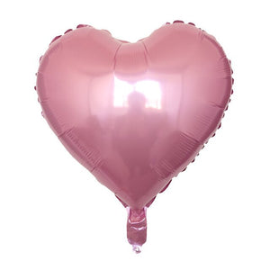 Valentine's Heart Balloons - Red Pink Blue Green - 8 Pieces - 18 Inches