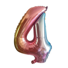 32inch Gradient Color Number Foil Balloons