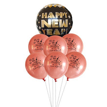 New Year Celeb Balloon - Mixed Colors - Happy New Year - 12 Inches