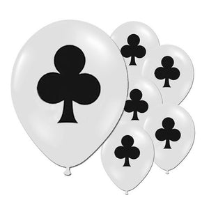 Spades Hearts Clubs Diamonds Poker Latex Balloon Set