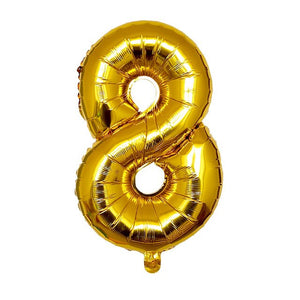 0-9 Digit Birthday Balloon - 12 Inches
