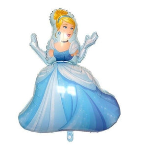 Princess Number Birthday Balloon - 6 Pieces - 12 Inches