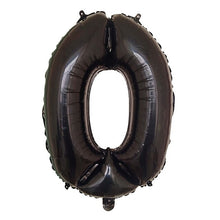 Number Birthday Balloon - Black - 32 & 42 Inches