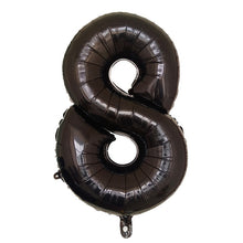 Number Birthday Balloon - Black - 32 & 42 Inches