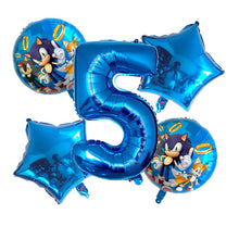 Sonic Birthday Party Balloon - 5 Pieces