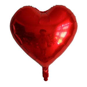Metallic Heart Balloons