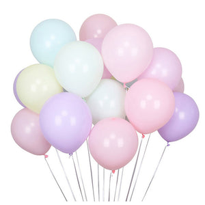 Pastel Colored Balloons - Mint Pink Purple - Wedding Anniversaries Birthdays Baby Shower - 20 Pieces - 10 Inches