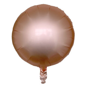 10pcs 18inch Chrome Metallic round Helium Foil Balloons baby 1st Birthday Party Supplies wedding Decor Metal color Ballon