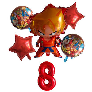 Dragon Balloon Ball Birthday Balloon - 6 Pieces - 12 Inches