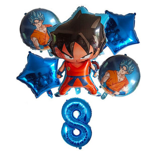 Dragon Balloon Ball Birthday Balloon - 6 Pieces - 12 Inches
