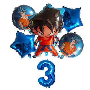 Dragon Balloon Ball Birthday Balloon - 6 Pieces - 12 Inches