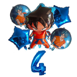 Dragon Balloon Ball Birthday Balloon - 6 Pieces - 12 Inches