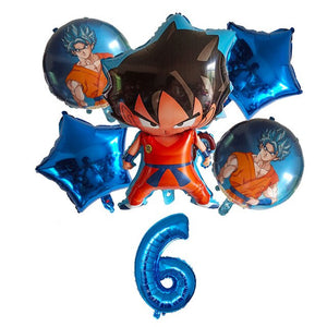 Dragon Balloon Ball Birthday Balloon - 6 Pieces - 12 Inches