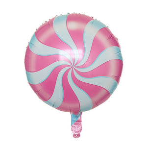 Colorful Candy Foil Balloons - Pink Red Blue Green - 10 Pieces - 18 Inches