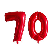 70th Year Birthday Balloon - 2 Pieces - 12 Inches