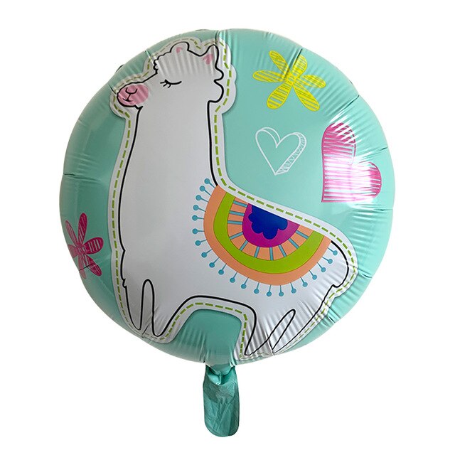 Pinata Unicorn Llama Balloons Llama Alpaca Party Foil Balloon Animal Baby Shower Supplies Happy Birthday Party Decorations Kids