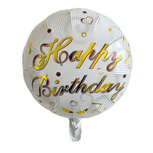 Birthday Blast Balloons - Deep Blue, Army Green, Burgundy - 9 Pieces - 18 Inches