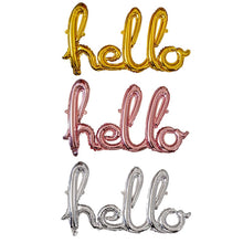 Hello & Love Letter Balloon - 1 Set - 12 Inches
