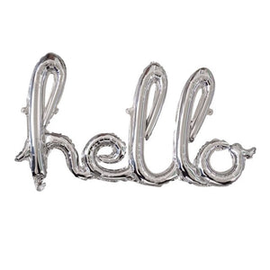 Hello & Love Letter Balloon - 1 Set - 12 Inches
