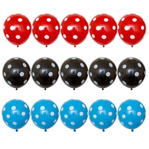 Ladybug Party Latex Balloons - 12 Pieces - 12 Inches