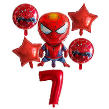 Spiderman Foil Balloons - Plum, Rainbow, Pink, Sky Blue - 6 Pieces - 30 Inches