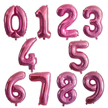 Giant Size 40&42 Inch Blue/Pink Big Number Foil Balloons 0-9