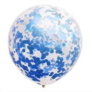 Clear Confetti Balloon -  12 Inch