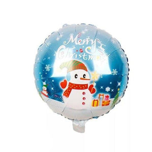 Mixed 12pcs 18inch Santa Claus Snowman Christmas tree Foil balloons