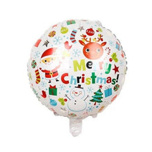 Mixed 12pcs 18inch Santa Claus Snowman Christmas tree Foil balloons