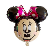 Mickey and Minnie Figure Balloons - Pink Red White Green - 18 Inches