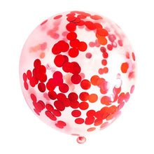 Colorful Confetti Balloons - Orange, Red, Violet, Army Green, Deep Blue - 5 Pieces - 12 Inches