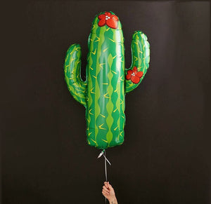 Cactus Summer Foil Balloons - Plant Colors - 5 Pieces