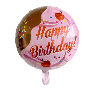 Multi Patterns 18inch Round Foil Balloon Happy Birthday Inflatable Helium Balloons