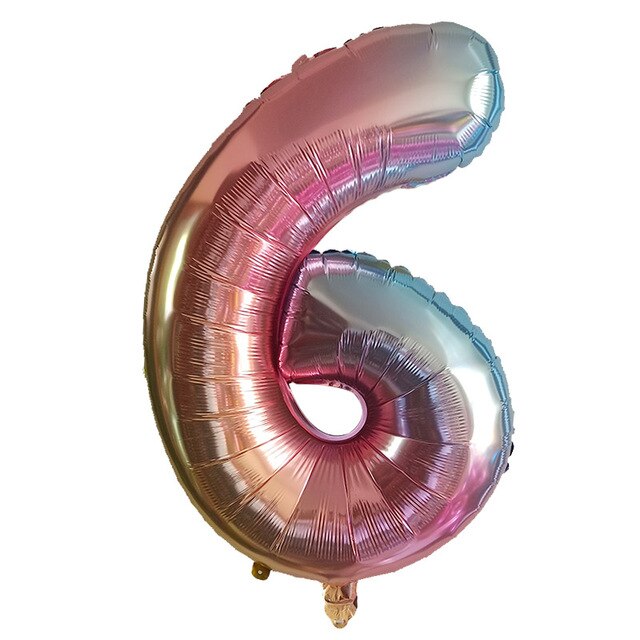 Mixed Gold Confetti Number Birthday Balloon - 15 Pieces - 12 Inches