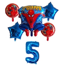 Spiderman Birthday Balloon - 6 Pieces - 30 Inches