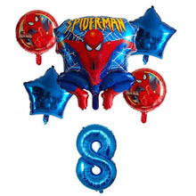 Spiderman Birthday Balloon - 6 Pieces - 30 Inches