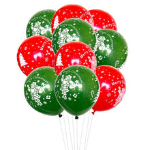 Christmas Balloons - Red Green - Christmas - 50 Pieces - 12 Inches