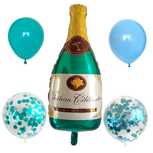 Champagne Bottle Cup Foil Balloon