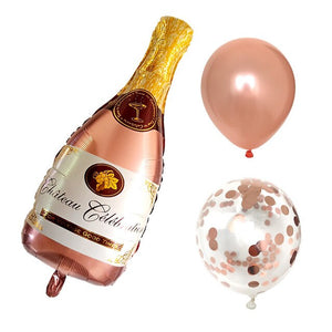 Champagne Bottle Cup Foil Balloon