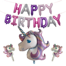 Happy Birthday Unicorn Letter - 16 Piece Set - 16 Inches
