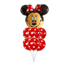 Micky Is Here Party Balloons - Red, Black, Pink- Wedding New Year Baby Shower - 7 Pieces