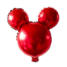 Mini Mickey Head Foil Balloons - Pink Red White Green Black - Kids Birthdays Celebration - 5/10 Pieces - 16 Inches