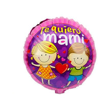 Spanish Printed Foil Balloons - Pink Black White Blue - 10 Pieces - 18 Inches