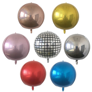 4D Disco Metallic Birthday Balloon - 20 Pieces - 22 Inches