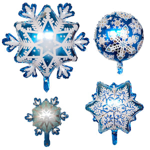 Snowflake Birthday Balloon - 50 Pieces - 12 Inches