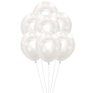 Snowflake Birthday Balloon - 50 Pieces - 12 Inches