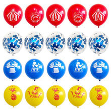Confetti Latex Balloons - Red Blue Yellow - 20 Pieces - 12 Inches
