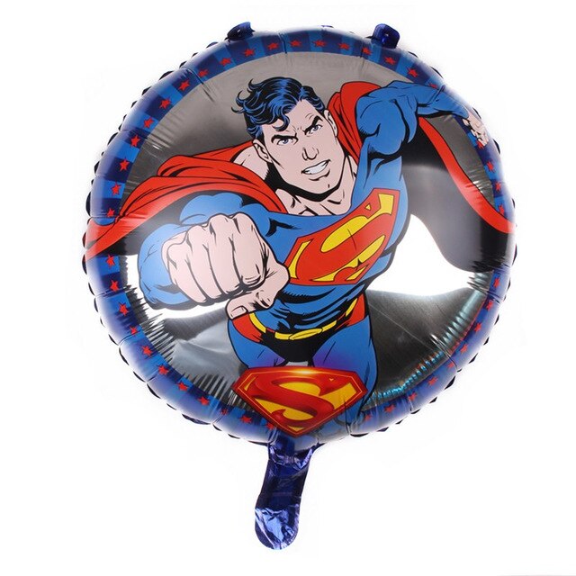 50pcs/lot 18inch Super Hero Balloons Superman Batman Foil Balloon Children Birthday Party Supplies Baby Toys Decorations
