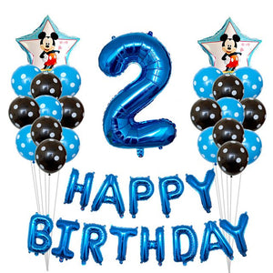 Minnie Mickey Birthday Balloon - 36Pieces - 12 Inches