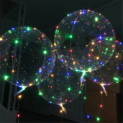 LED Bubble Balloons - 100 Pieces